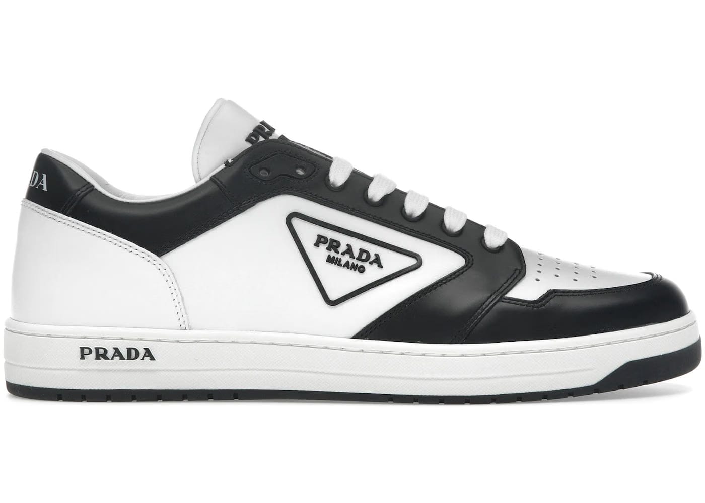 Prada New Avenue Leather Low Black