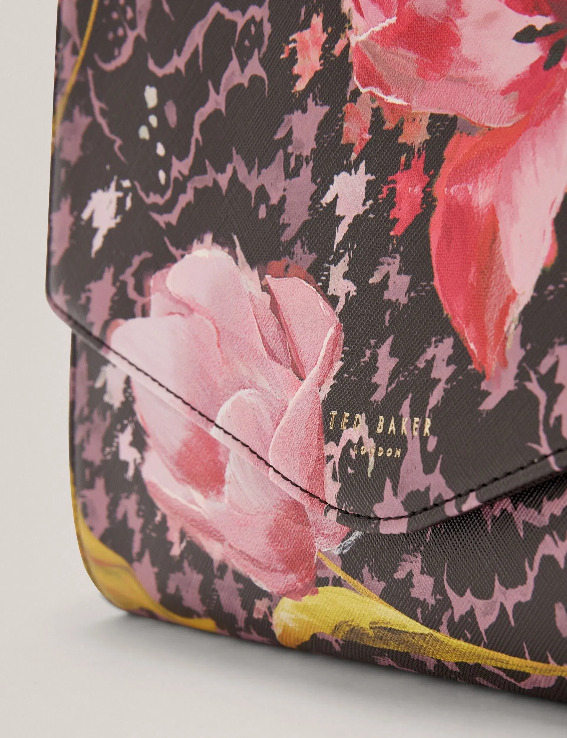 Ted Baker Tarlla Floral Check Pu Envelope Clutch Bag Women's