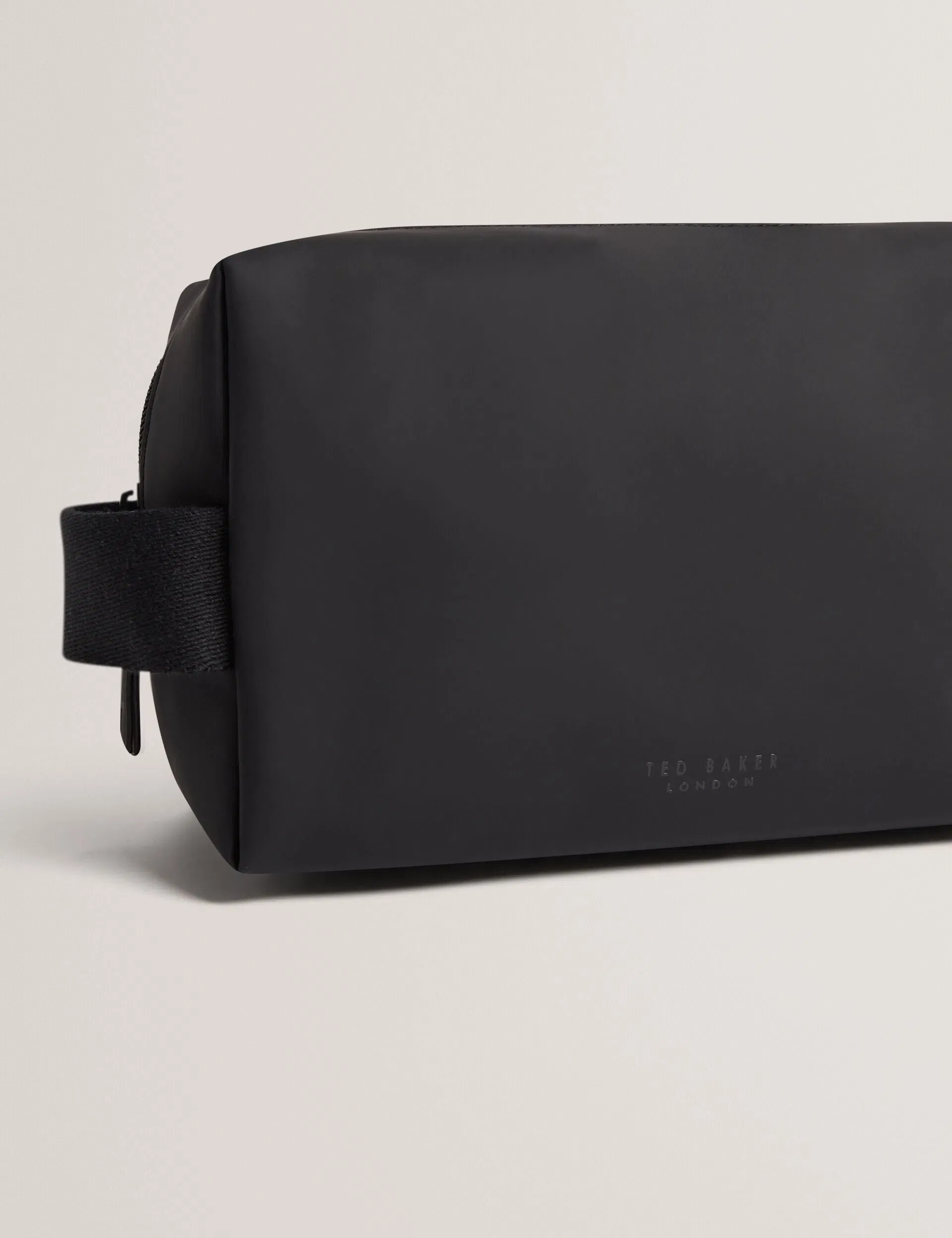 Ted Baker Ryon Water Resistant Rubberised Washbag Black