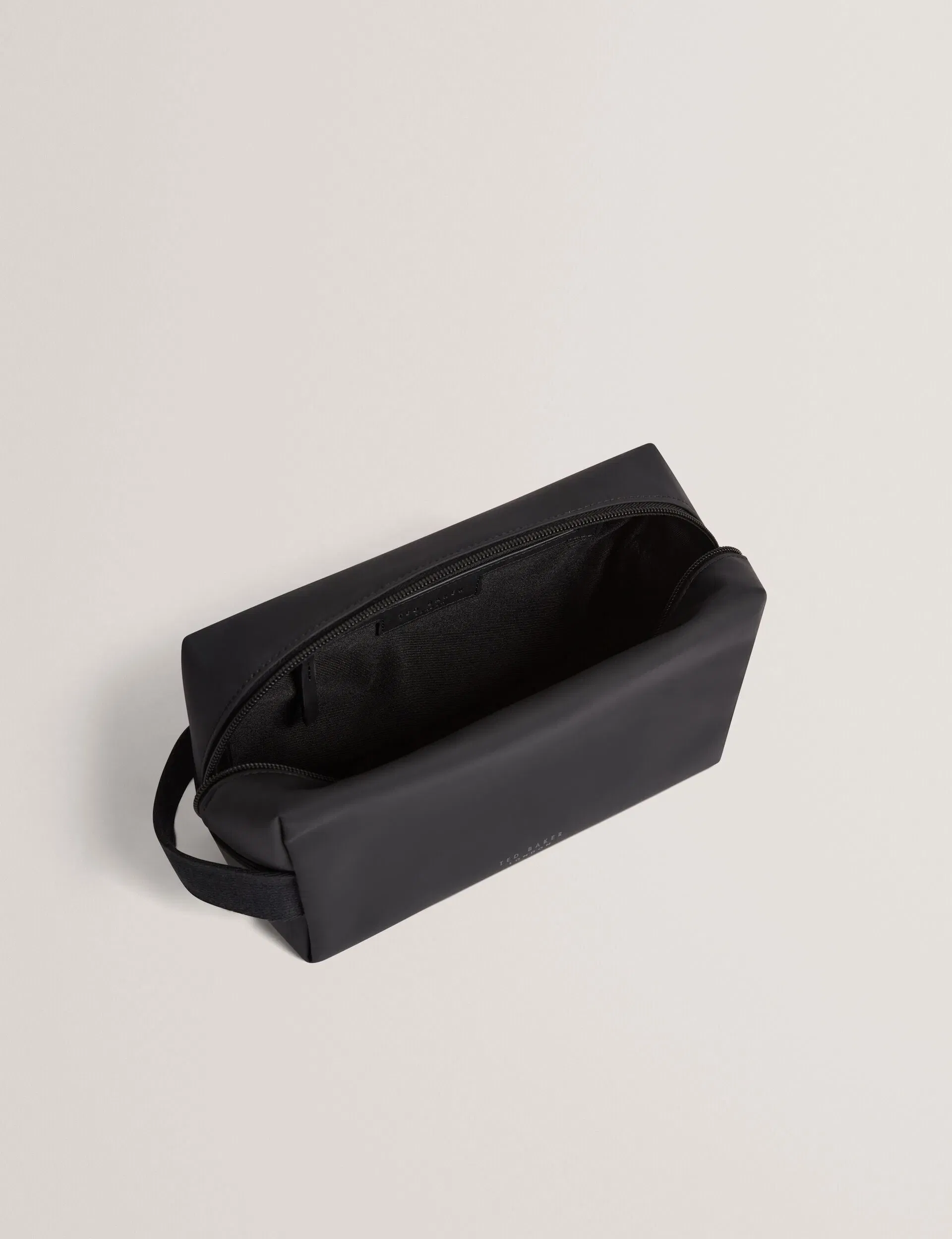 Ted Baker Ryon Water Resistant Rubberised Washbag Black