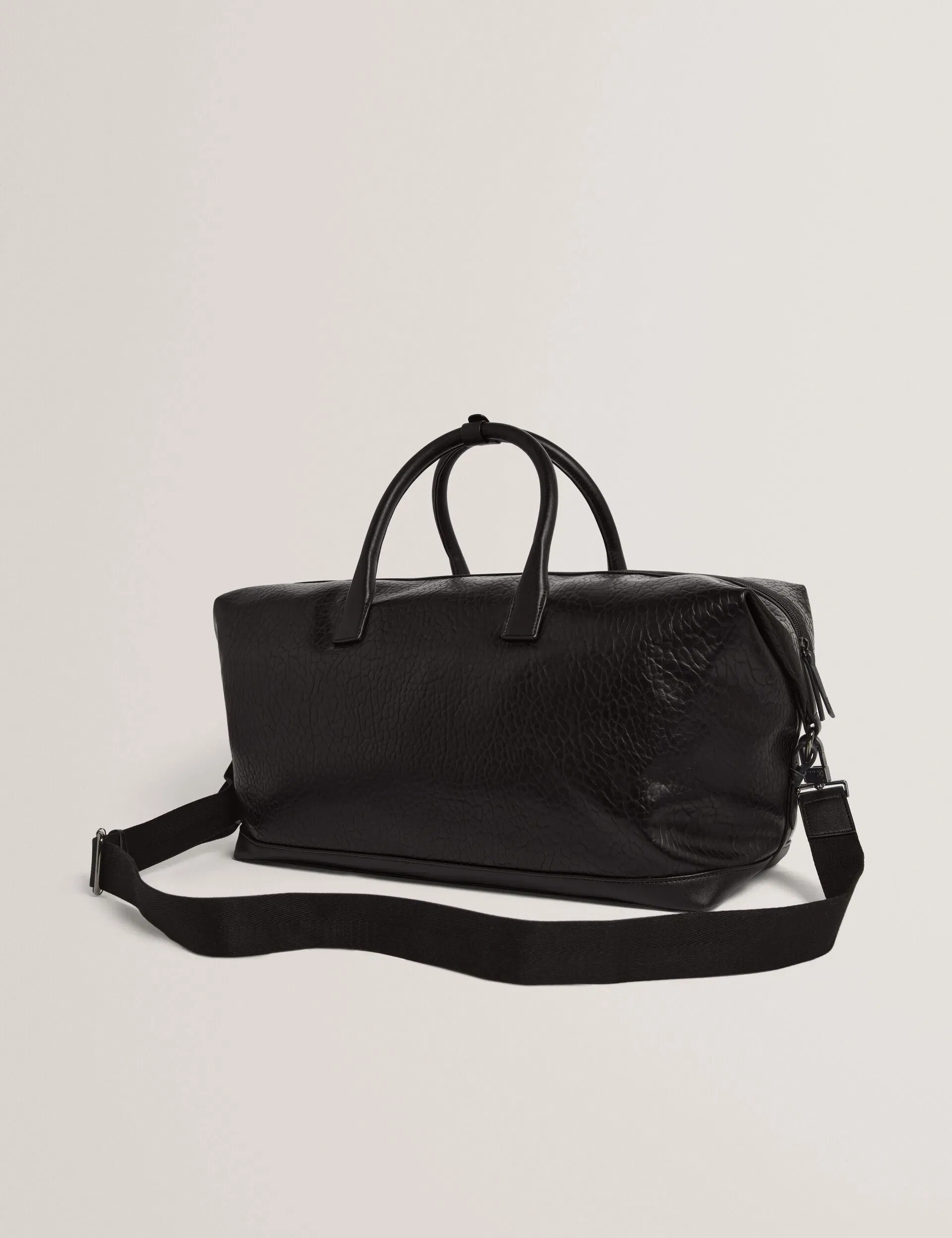 Ted Baker Persie Large Pebbled Faux Leather Holdall Bag Black
