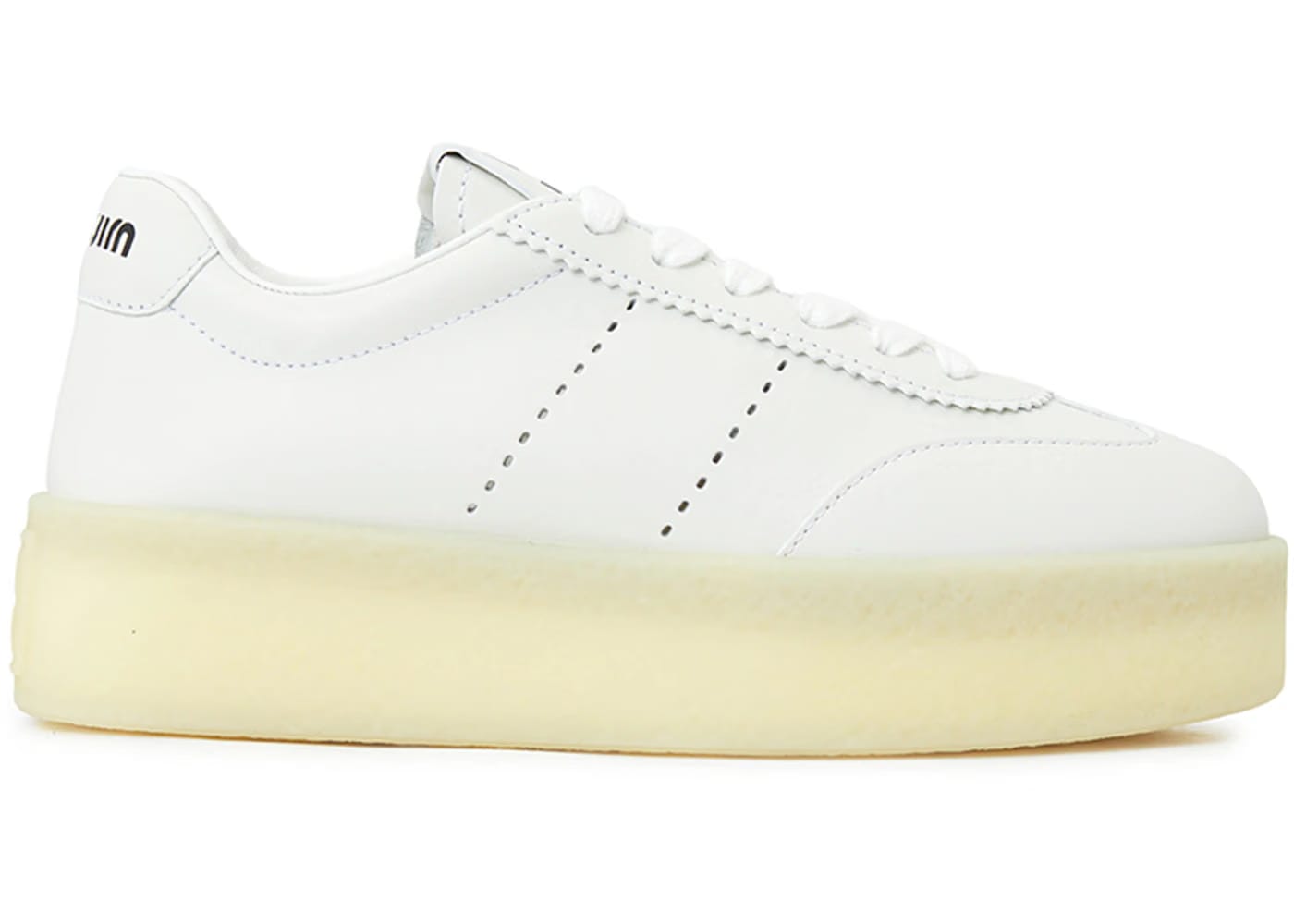 Miu Miu Leather Platform Sneakers White (Women's)