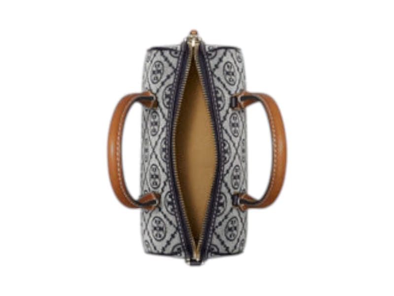 Tory Burch T Monogram Mini Barrel Bag Navy