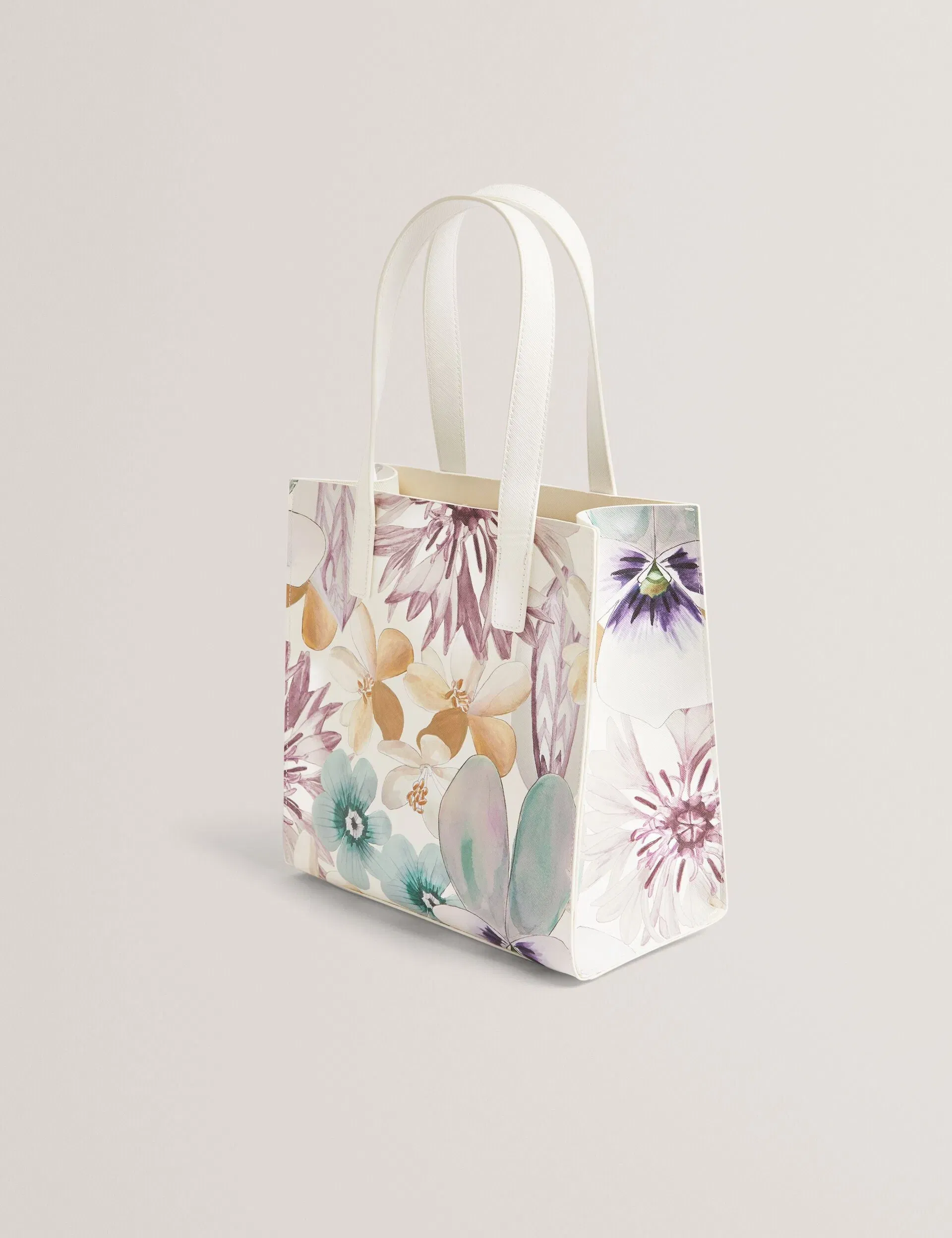 Ted Baker Helisa Petal Print Pu Small Icon Tote Bag Women's