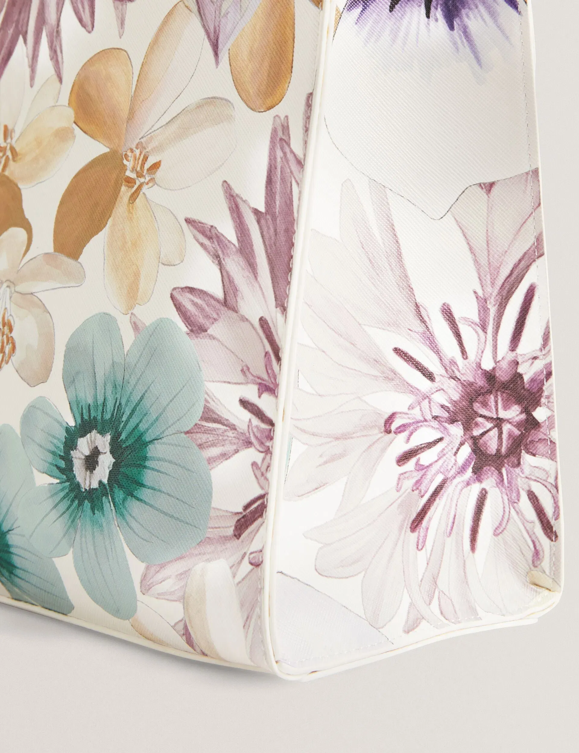 Ted Baker Helisa Petal Print Pu Small Icon Tote Bag Women's