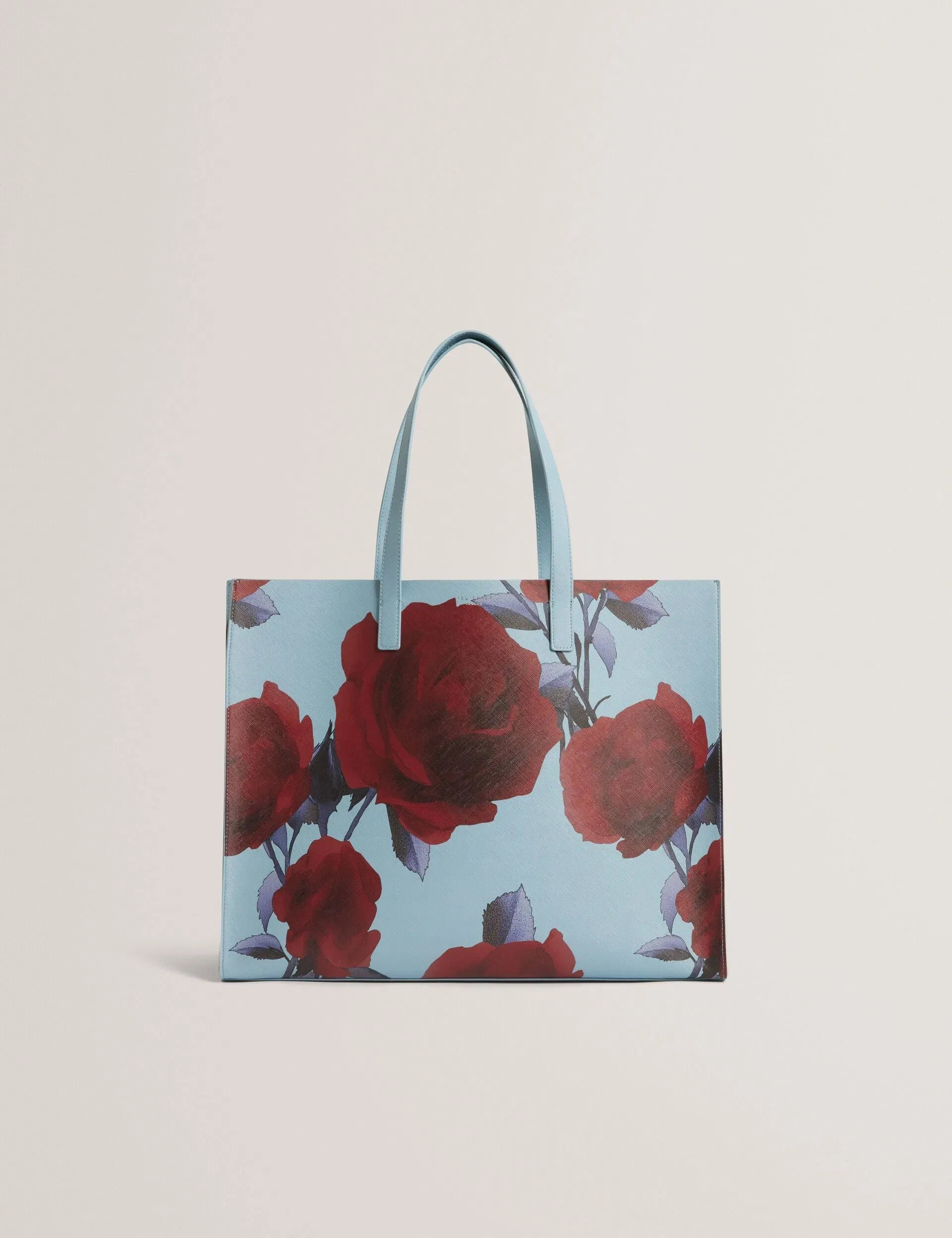 Ted Baker Emberli Extra Large Rose Print Icon Bag Mid Blue Women's