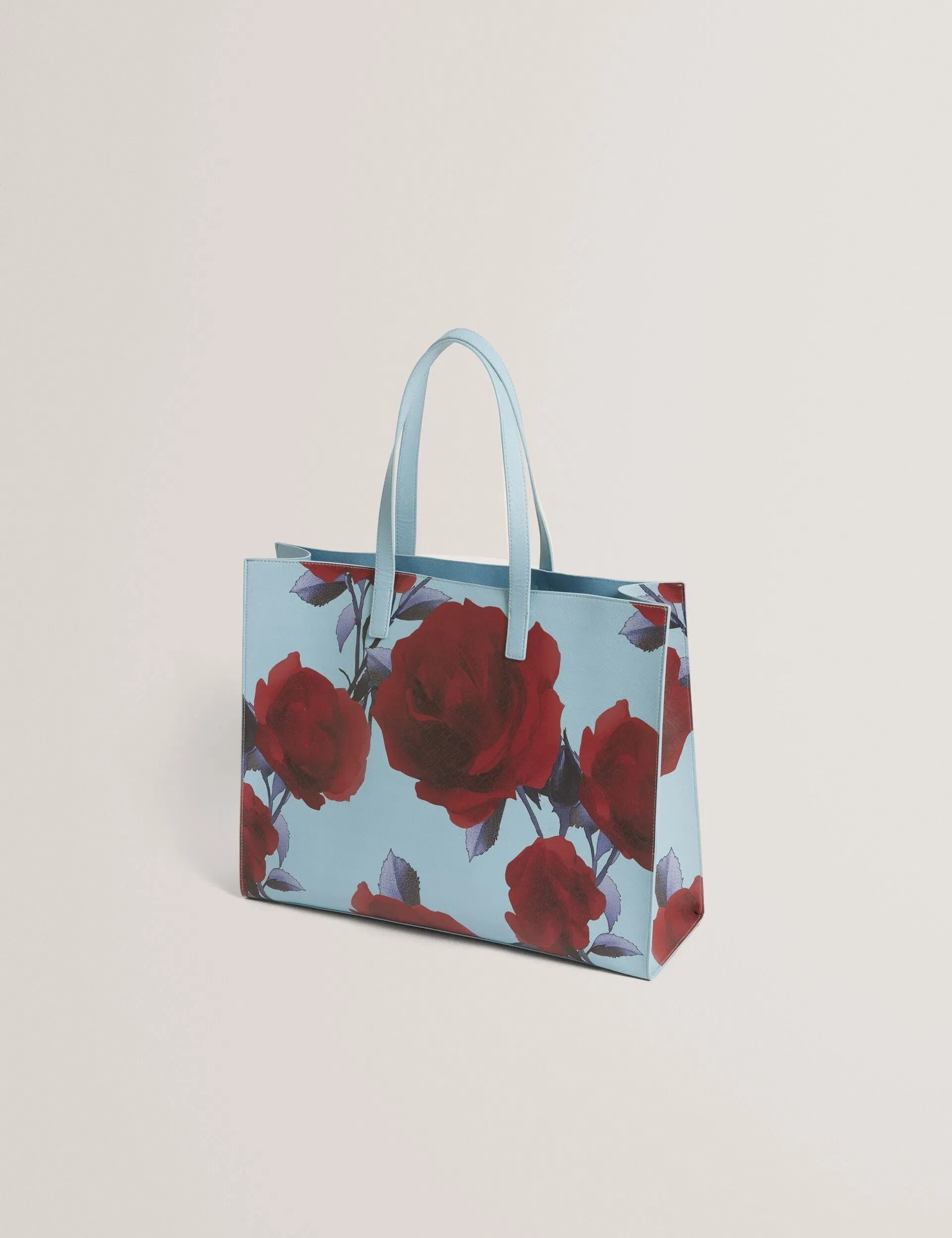 Ted Baker Emberli Extra Large Rose Print Icon Bag Mid Blue Women's