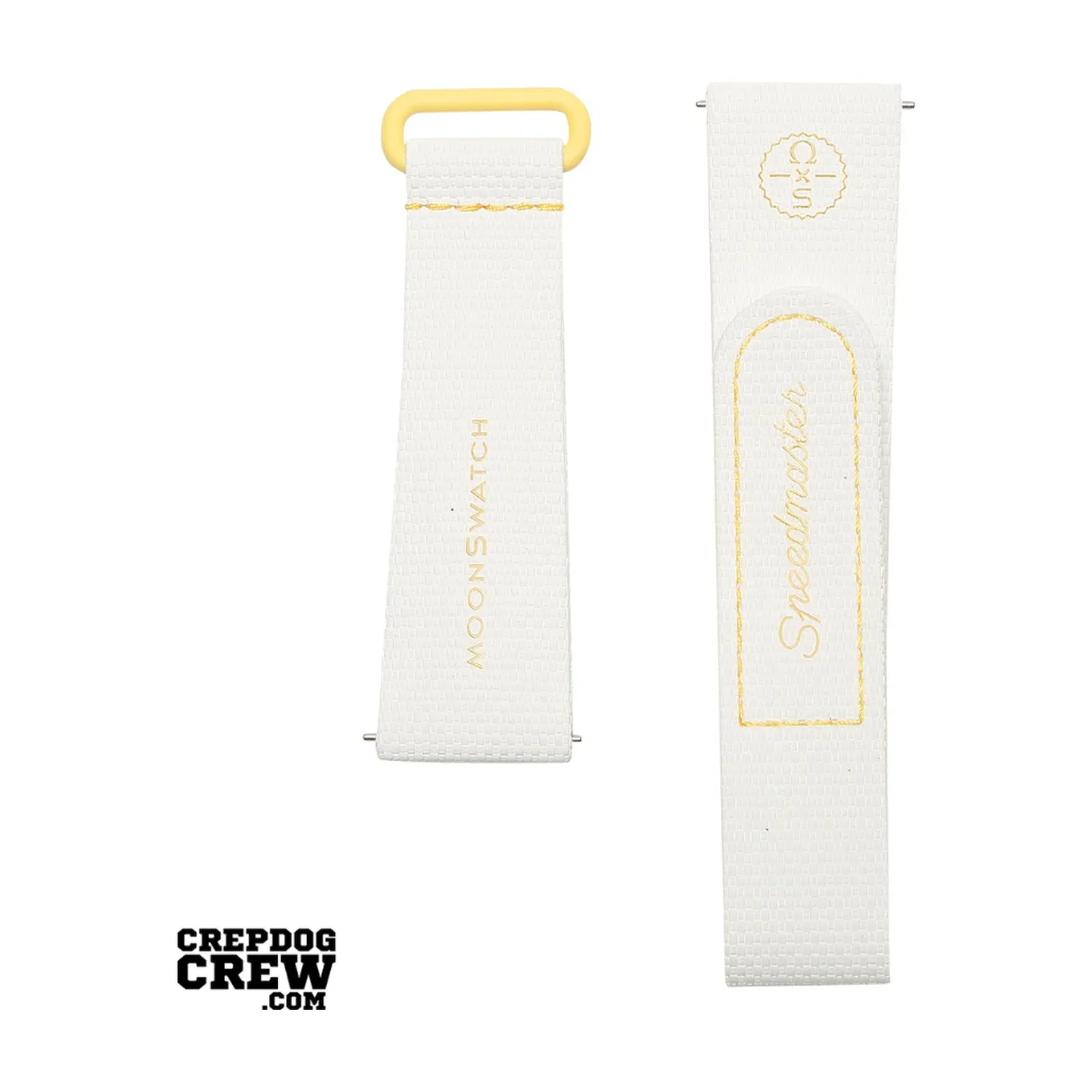 Swatch x Omega Bioceramic Moonswatch White Yellow Rubber Straps