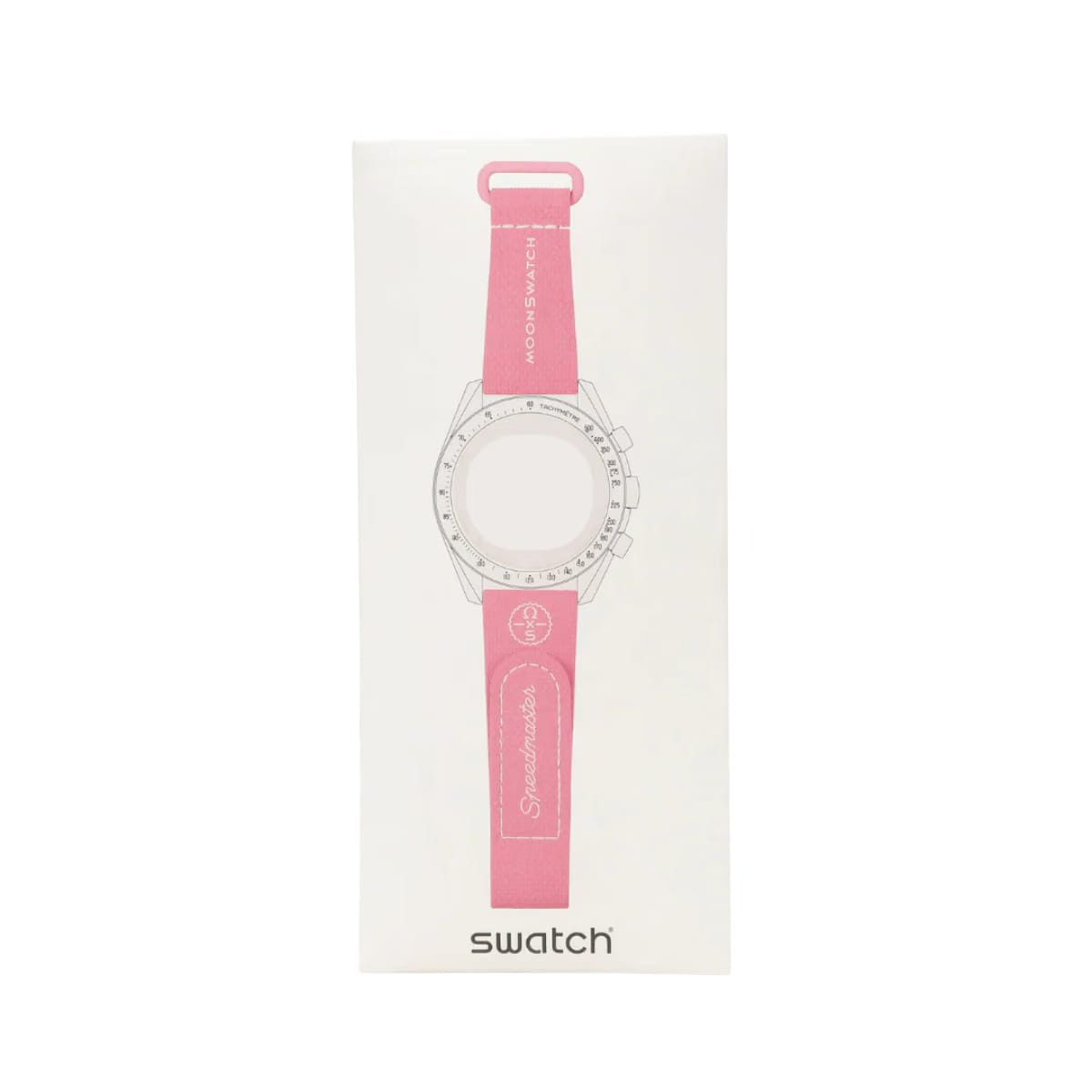 Swatch x Omega Bioceramic Moonswatch White Pink Straps