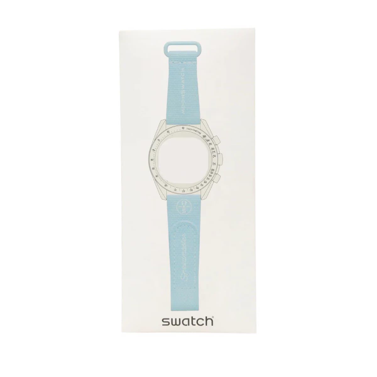 Swatch x Omega Bioceramic Moonswatch Light Blue White Straps