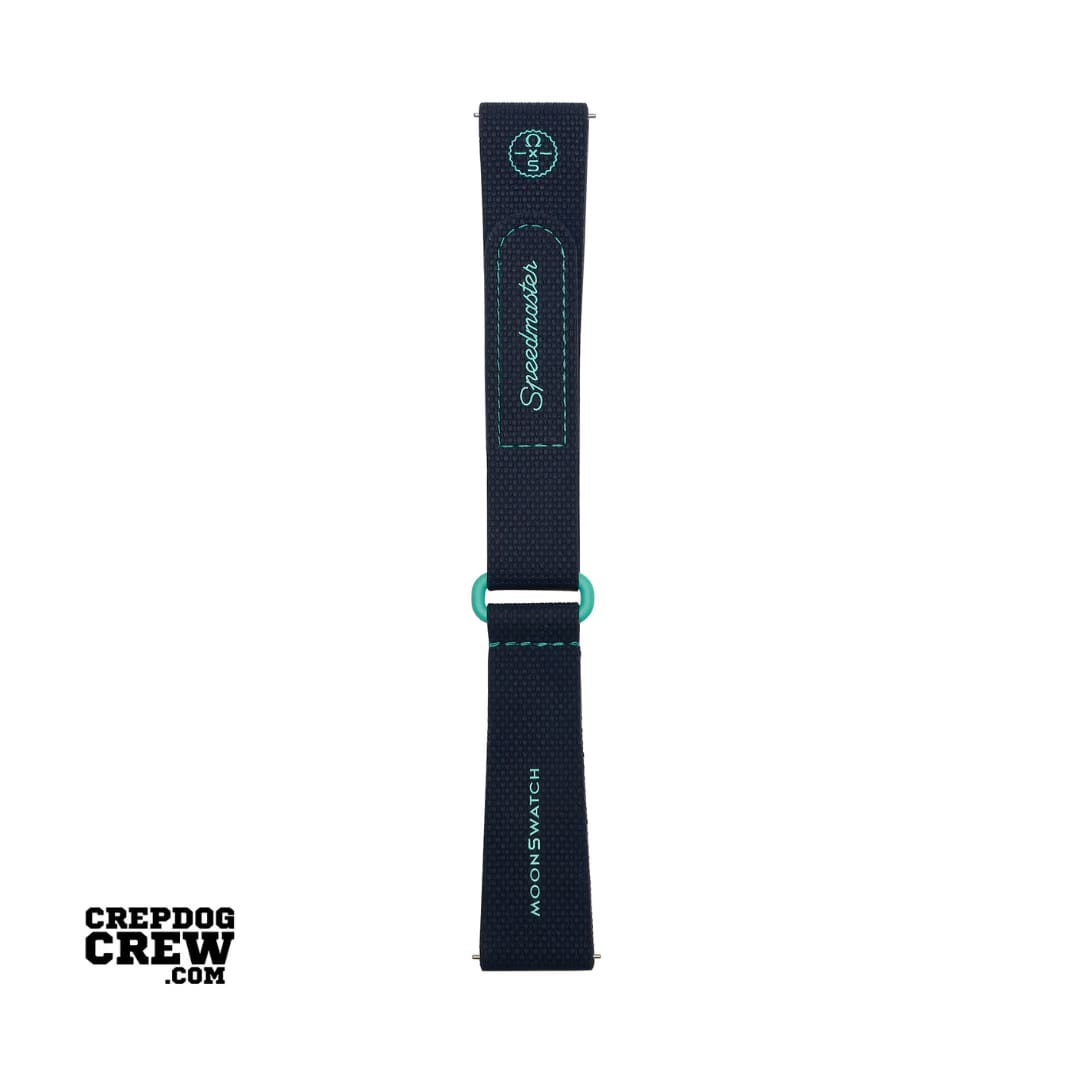 Swatch x Omega Bioceramic Moonswatch Dark Blue Turquoise Straps