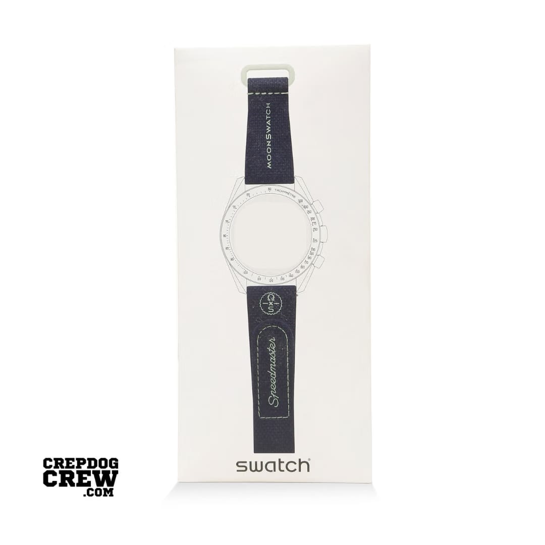 Swatch x Omega Bioceramic Moonswatch Dark Blue Green Straps