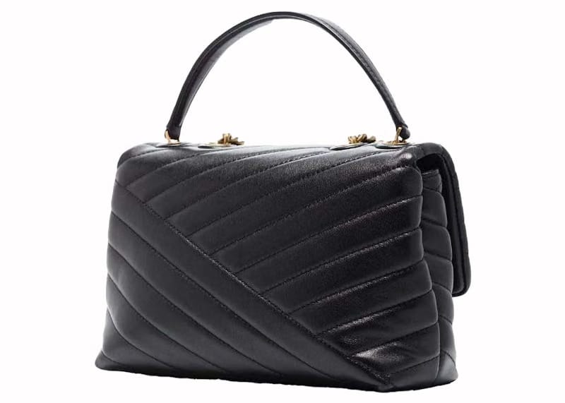 Tory Burch Kira Chevron Small Convertible Shoulder Bag Black