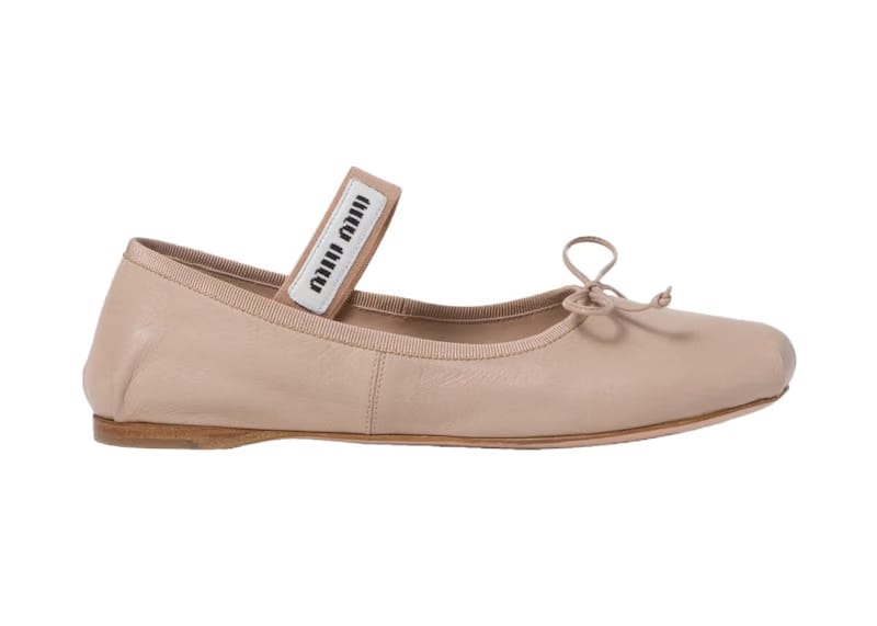 Miu Miu Ballerinas Water Lily Leather
