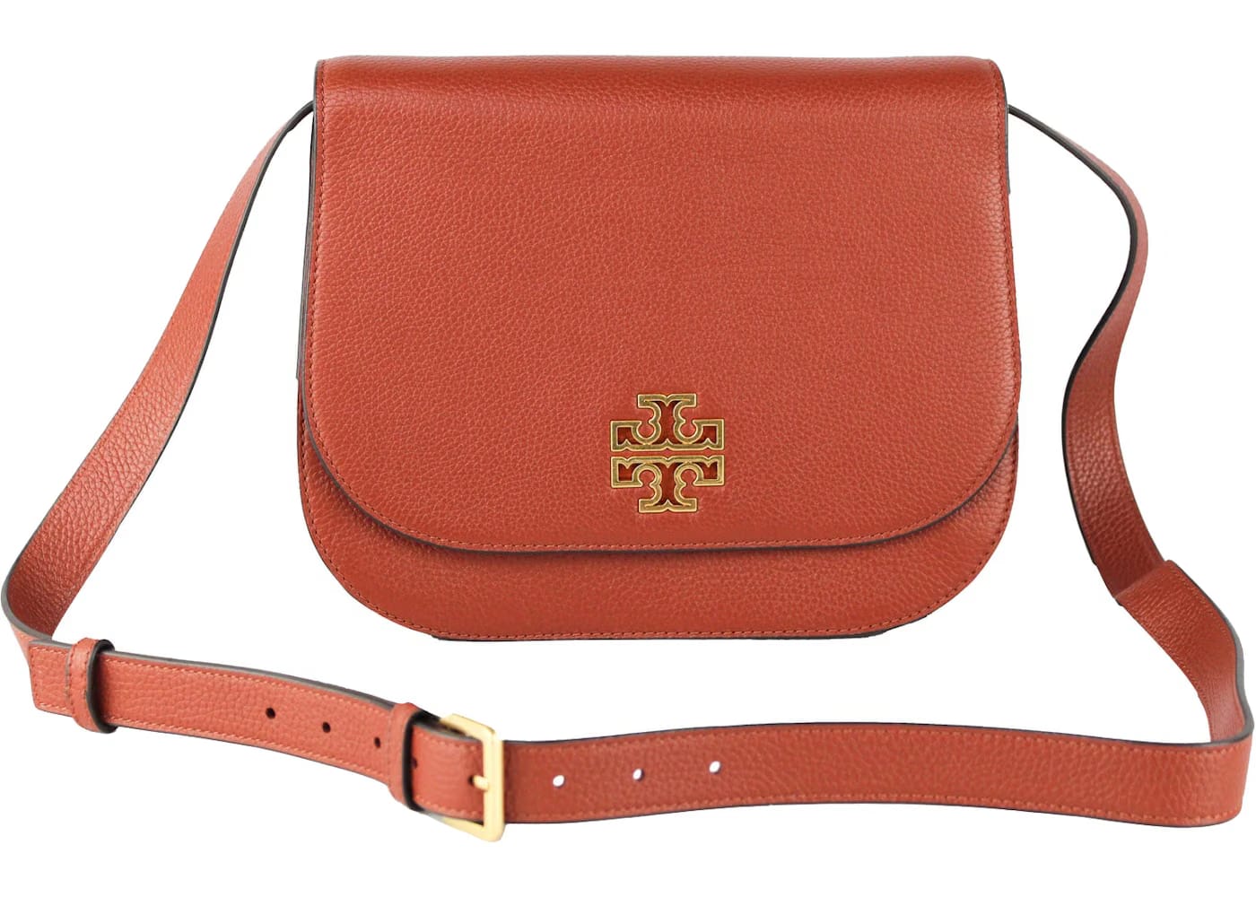 Tory Burch Britten Saddle Bag Medium Britten Sumac