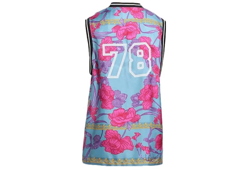 Versace 78 Jersey Tank Top Pastel Blue/Multi