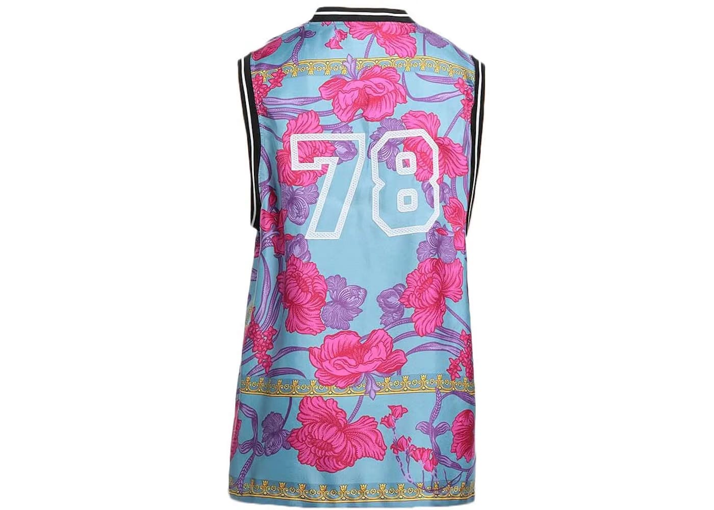 Versace 78 Jersey Tank Top Pastel Blue/Multi