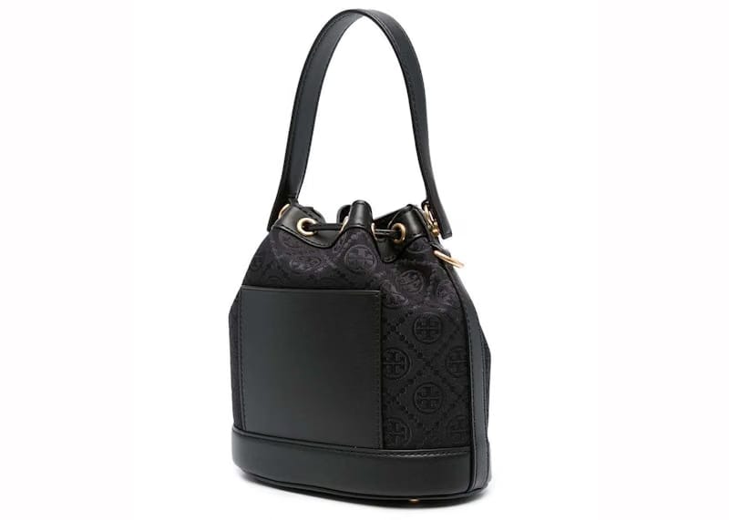 Tory Burch T Monogram Bucket Bag Black