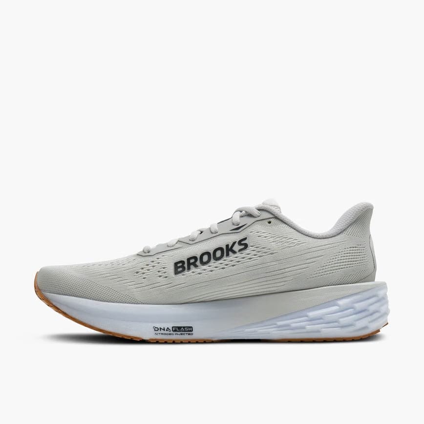 Brooks Launch 12 Oyster/White/Phantom