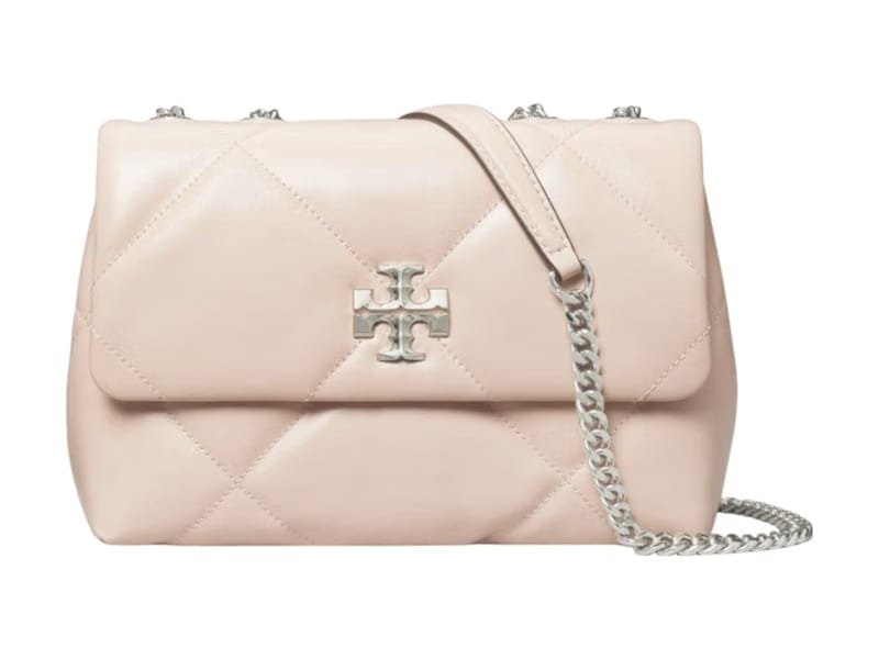 Tory Burch Kira Diamond Quilt Small Convertible Shoulder Bag Soft Pink