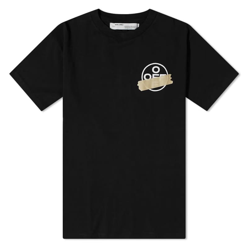 OFF-WHITE Oversized Tape Arrows T-Shirt Black