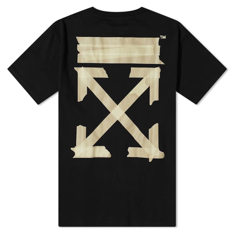OFF-WHITE Oversized Tape Arrows T-Shirt Black