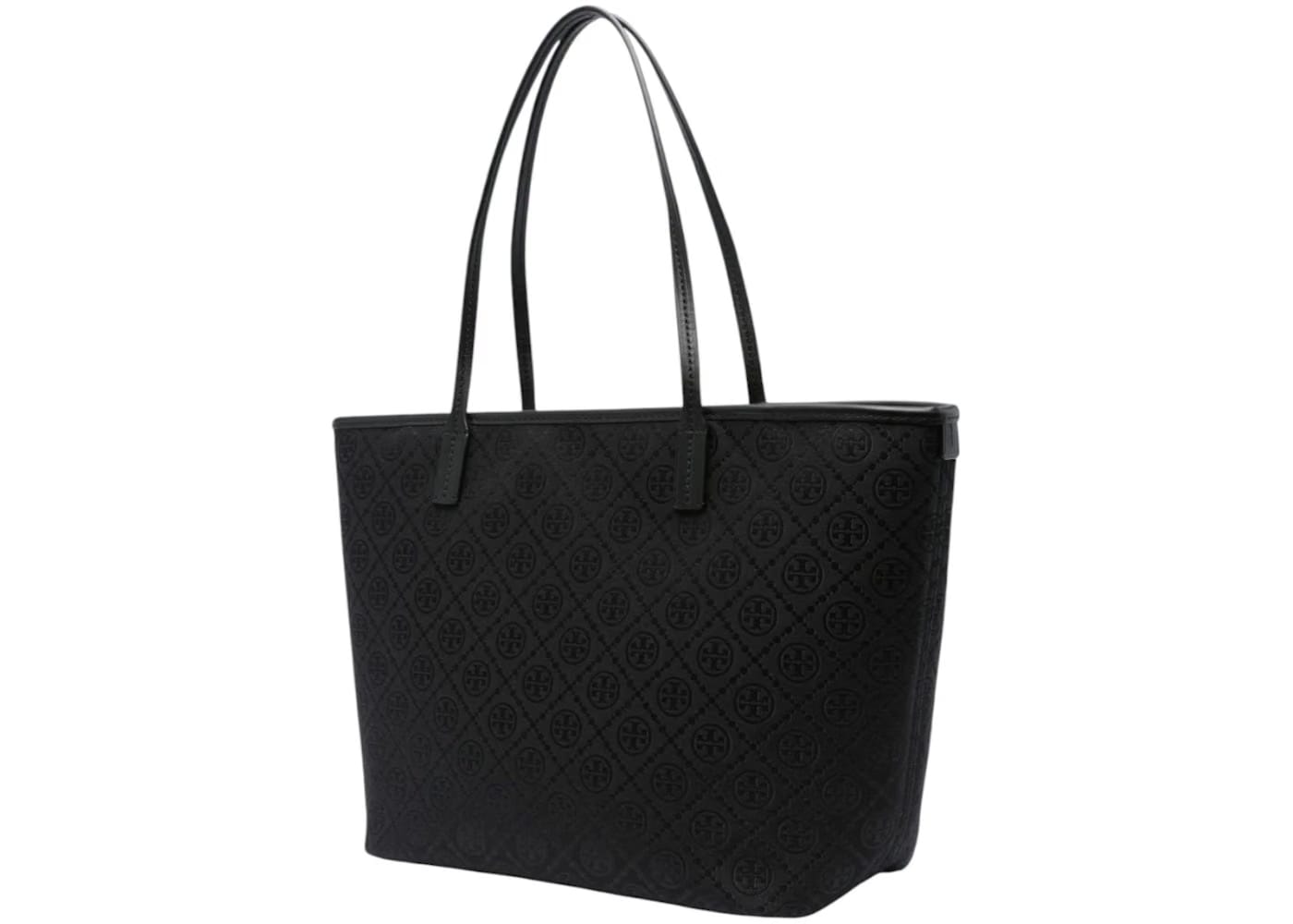 Tory Burch T Monogram Zip Tote Black