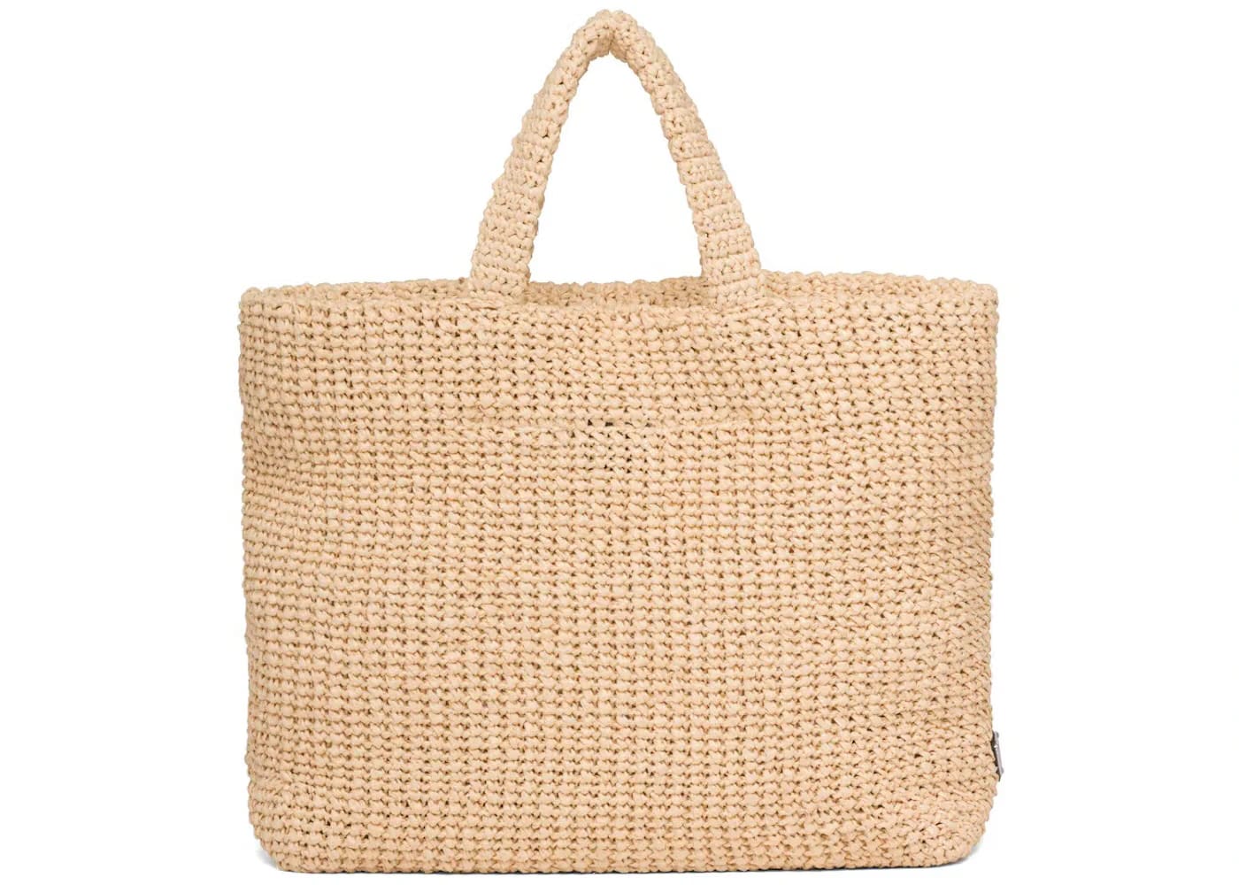 Prada Raffia Tote Bag Brown