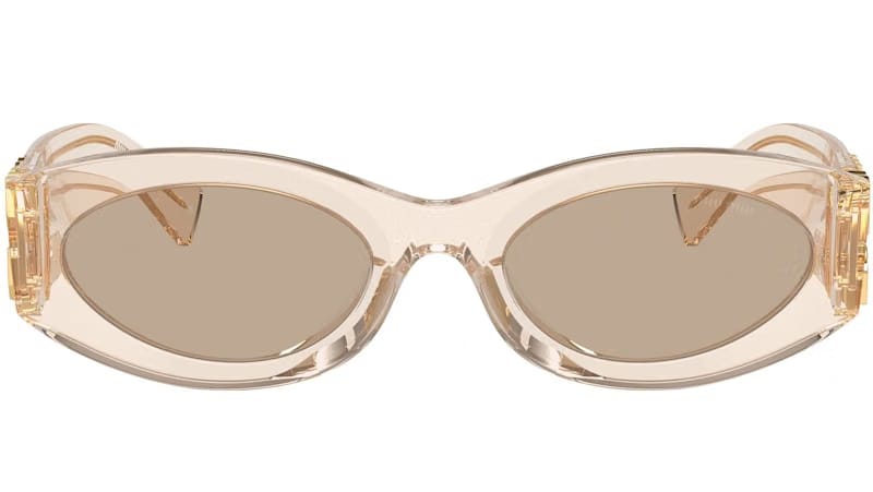Miu Miu Glimpse Sunglasses Sand Transparent/Brown (0MU 11WS 11T40F54)
