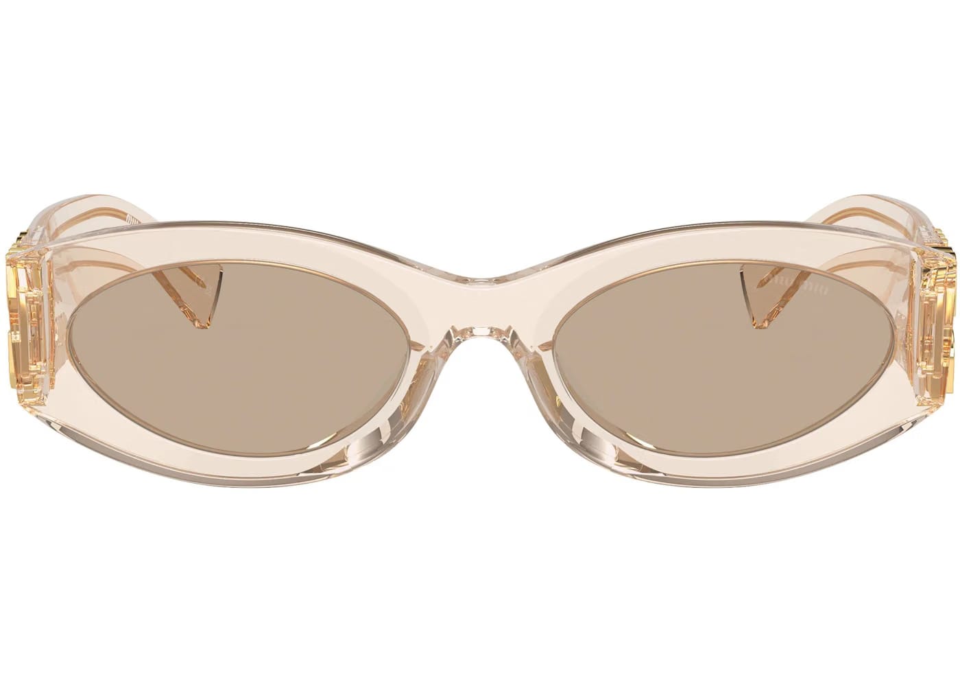 Miu Miu Glimpse Sunglasses Sand Transparent/Brown (0MU 11WS 11T40F54)