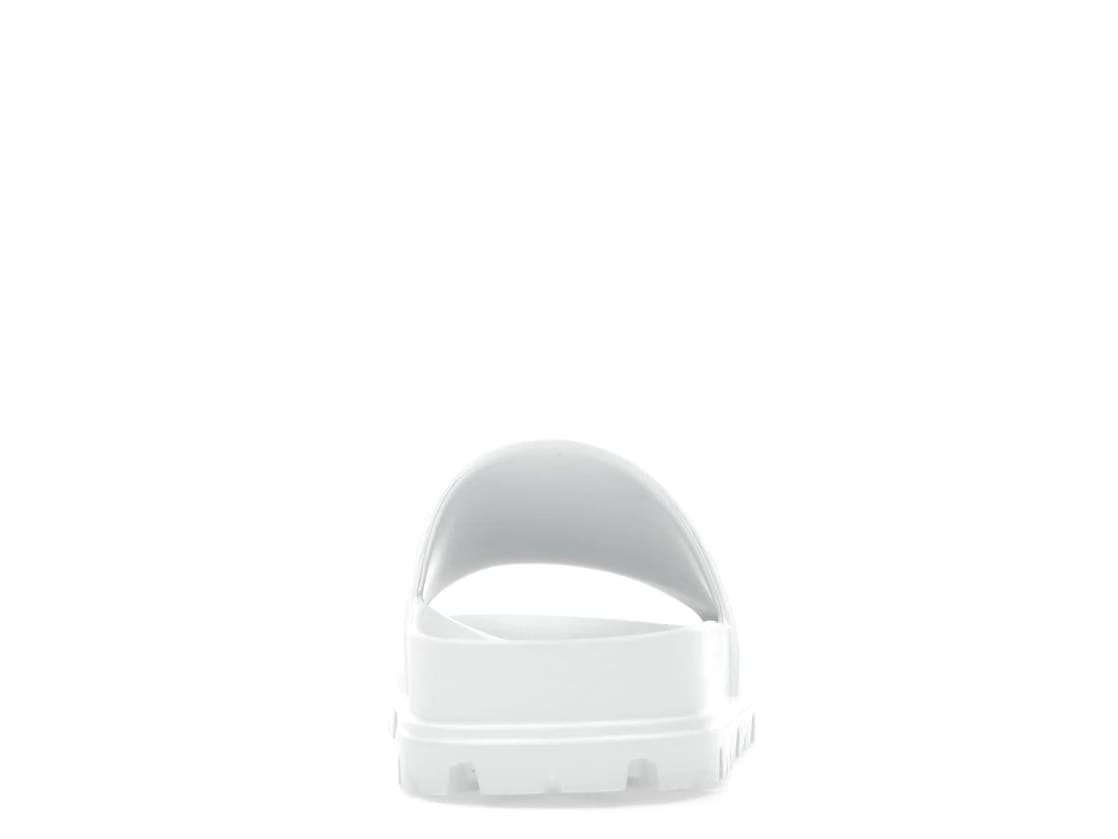 Prada Rubber Slides White (Women's)
