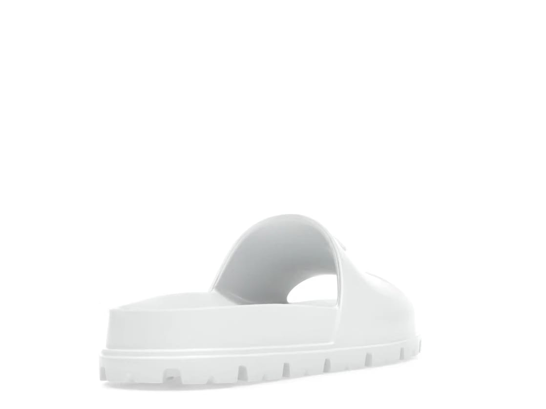 Prada Rubber Slides White (Women's)