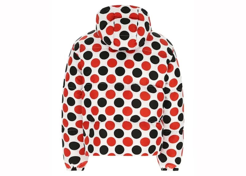 Prada Logo Plaque All-Over Printed Jacket White/Red/Black