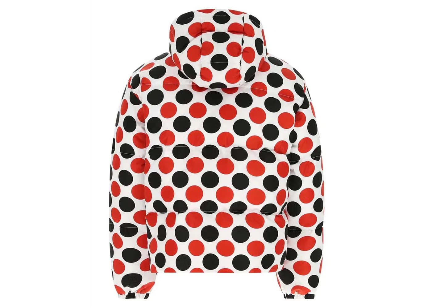 Prada Logo Plaque All-Over Printed Jacket White/Red/Black