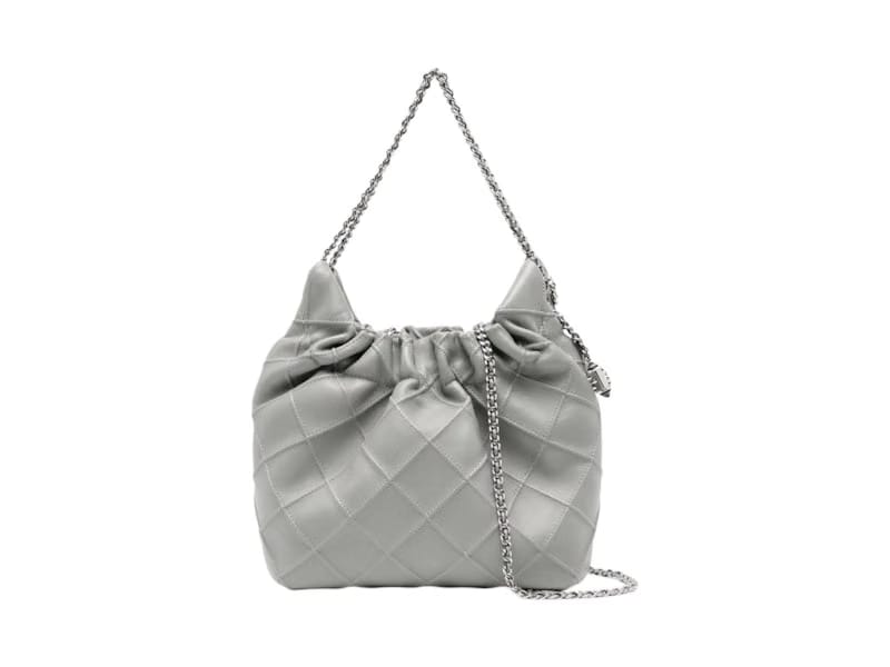Tory Burch Fleming Mini Hobo Bag Gray