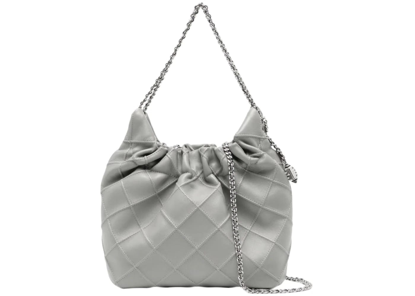 Tory Burch Fleming Mini Hobo Bag Gray