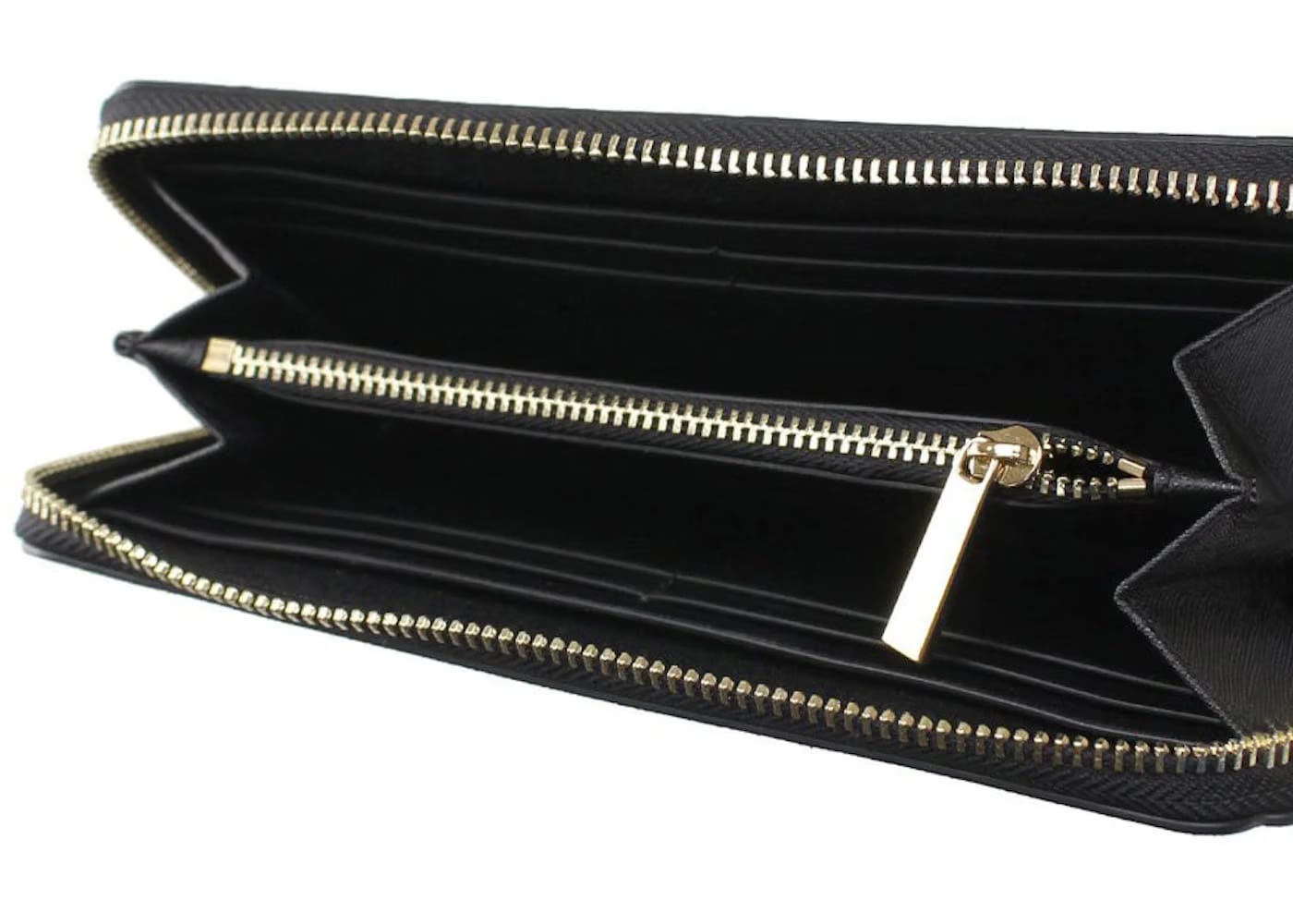 Tory Burch Emerson Zip Continental Wristlet Clutch Black/Ivory