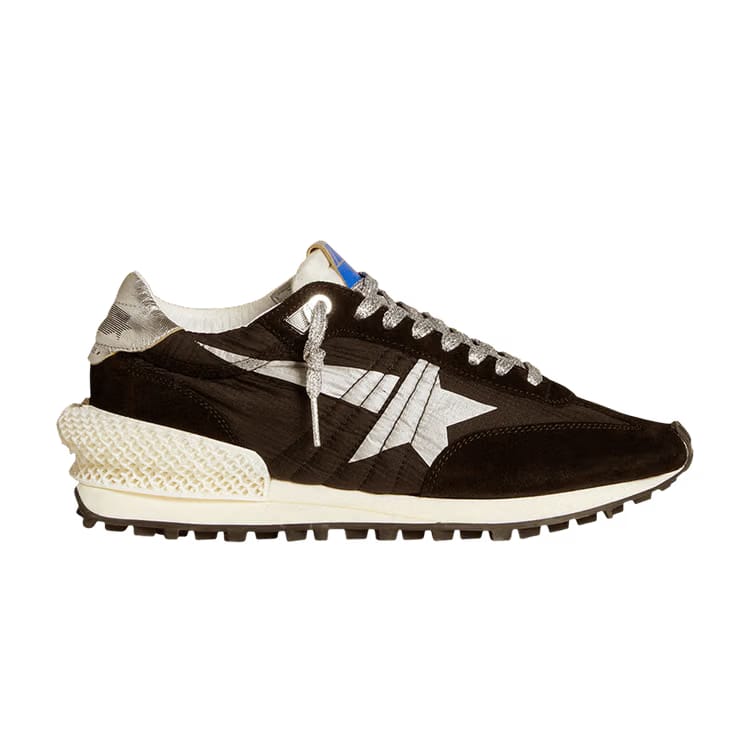 Golden Goose Wmns Marathon 'Black Metallic Silver'