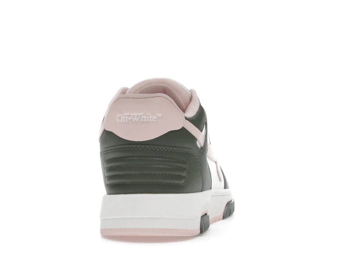 OFF-WHITE Out Of Office OOO Low Tops White Green Pink (Women's)