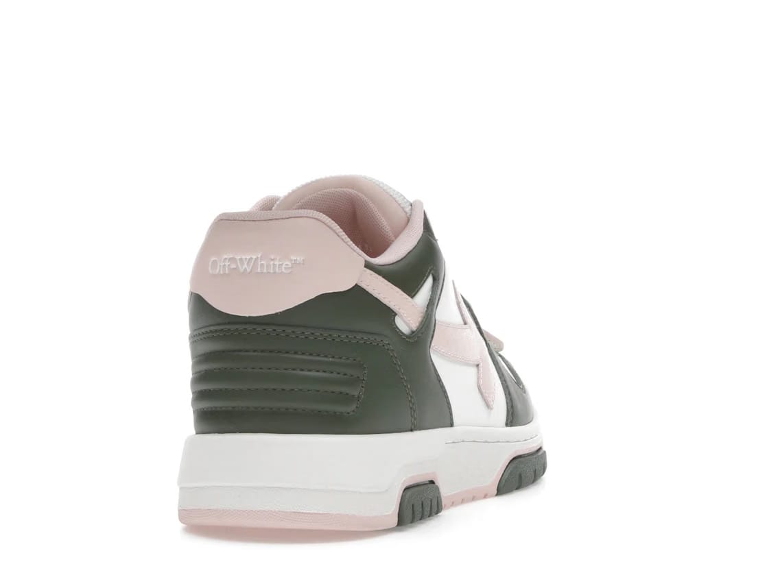 OFF-WHITE Out Of Office OOO Low Tops White Green Pink (Women's)