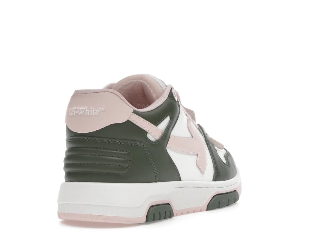 OFF-WHITE Out Of Office OOO Low Tops White Green Pink (Women's)