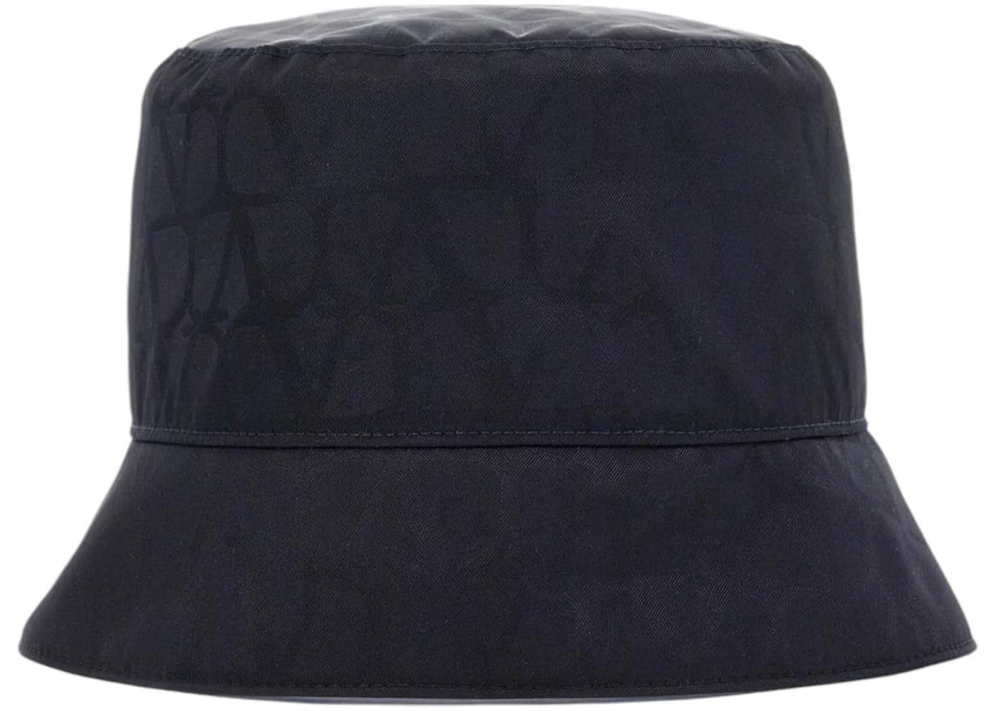 Valentino Toile Iconographe Reversible Bucket Hat with Pouch Pocket Navy