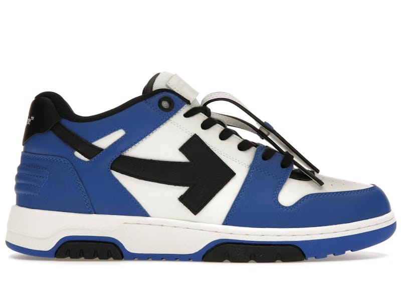 OFF-WHITE Out Of Office OOO Low Tops Navy Blue White Blue