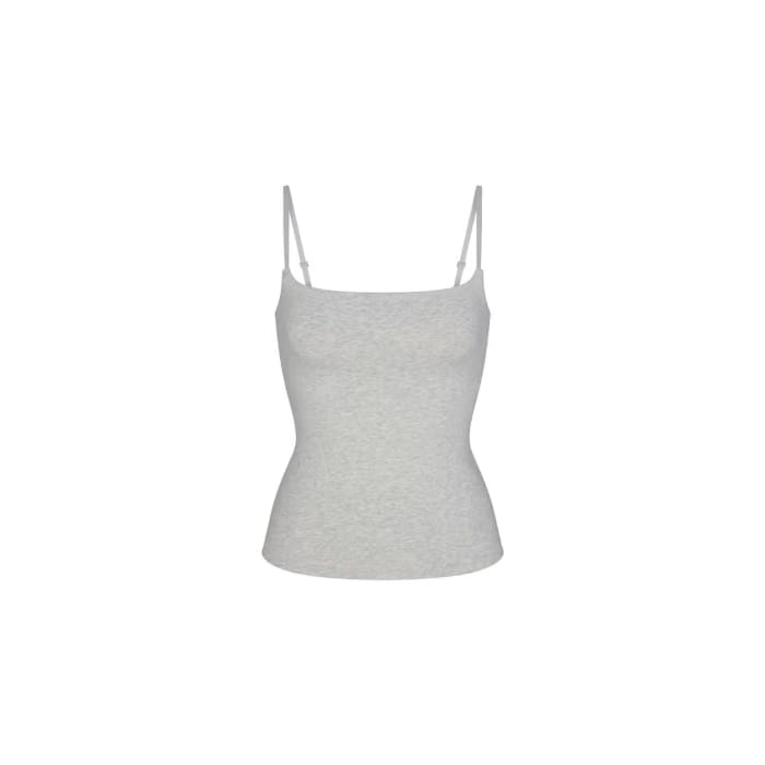 Skims Cotton Jersey Cami Light Heather Grey
