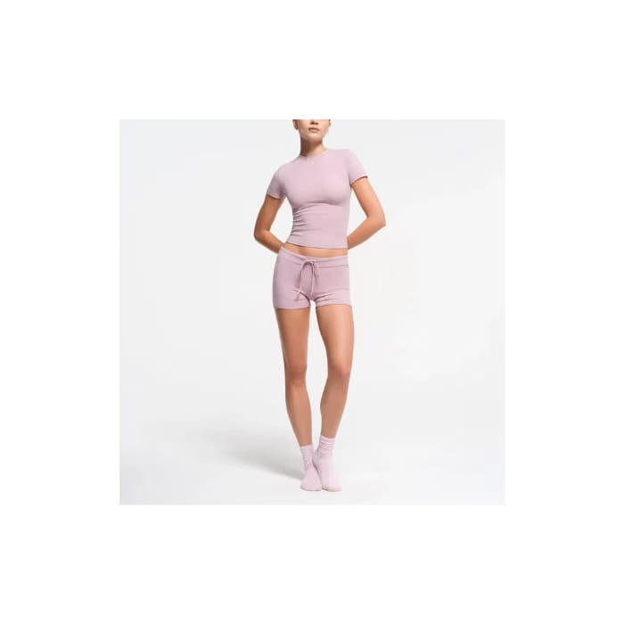 Skims Cotton Jersey Short Dusk