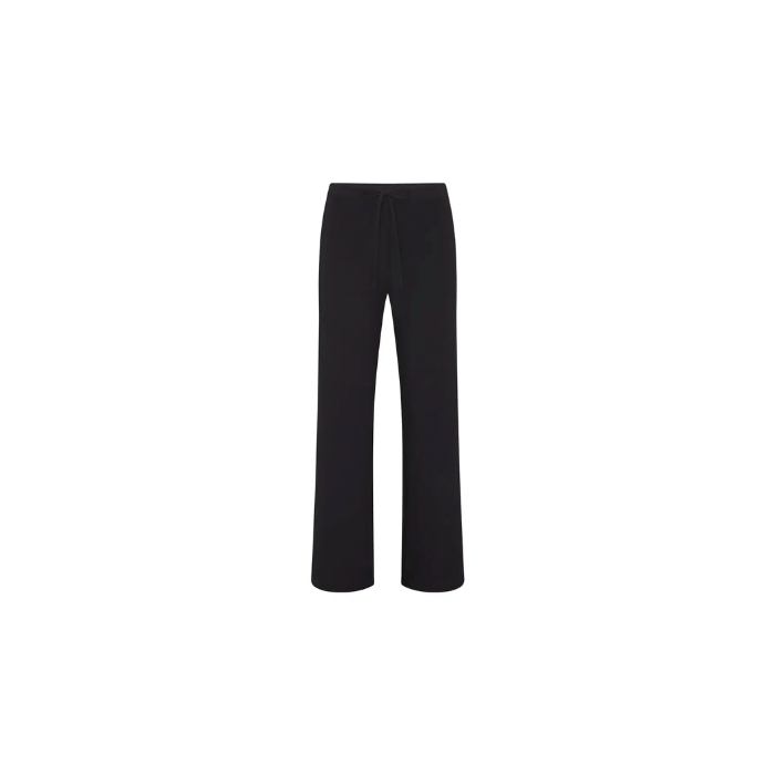 Skims Cotton Jersey Straight Leg Pant Soot