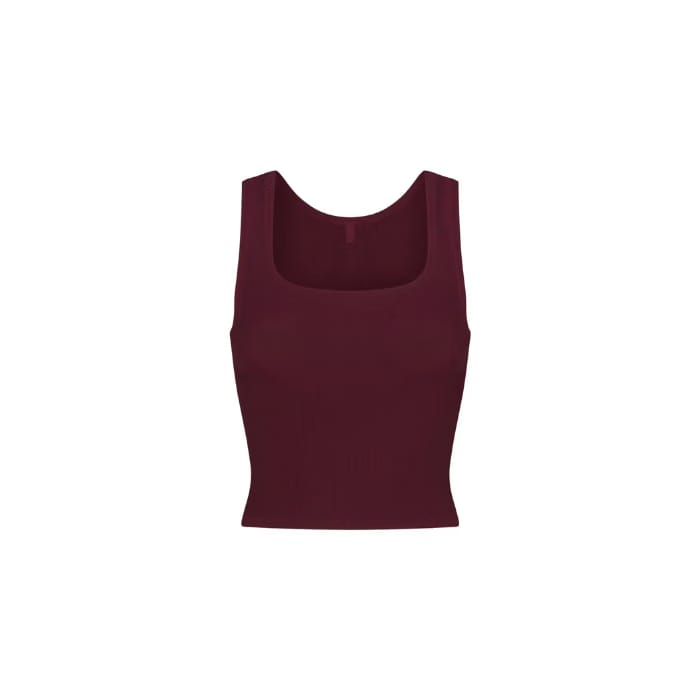 Skims Soft Lounge Tank Bordeaux