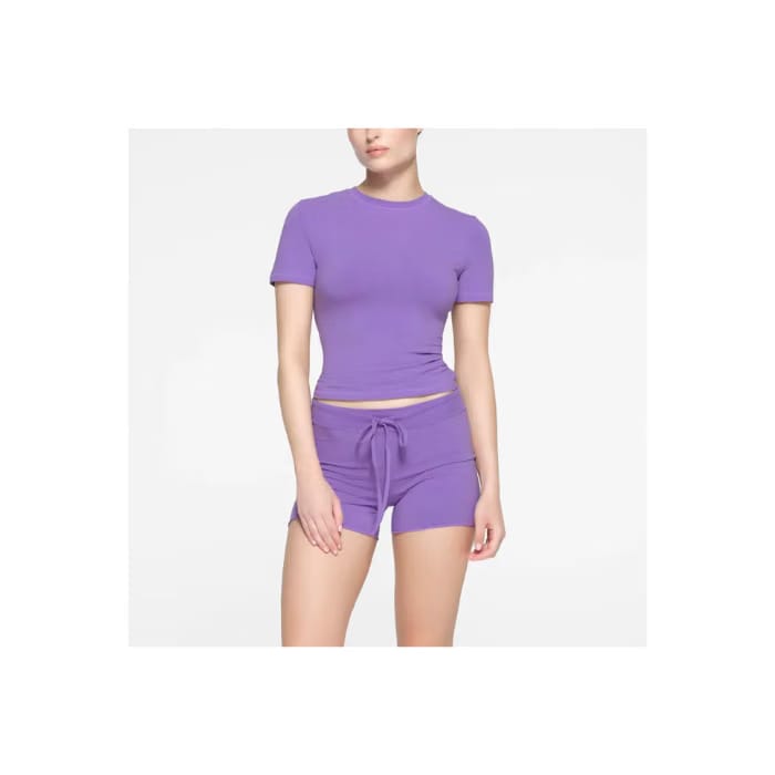 Skims Cotton Jersey Short Sugar Ultra Violet