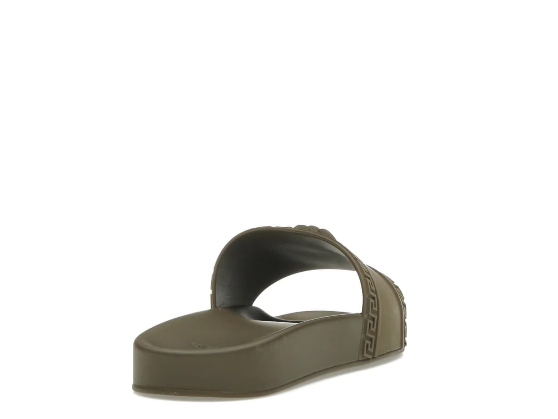 Versace Palazzo Pool Slides Brown