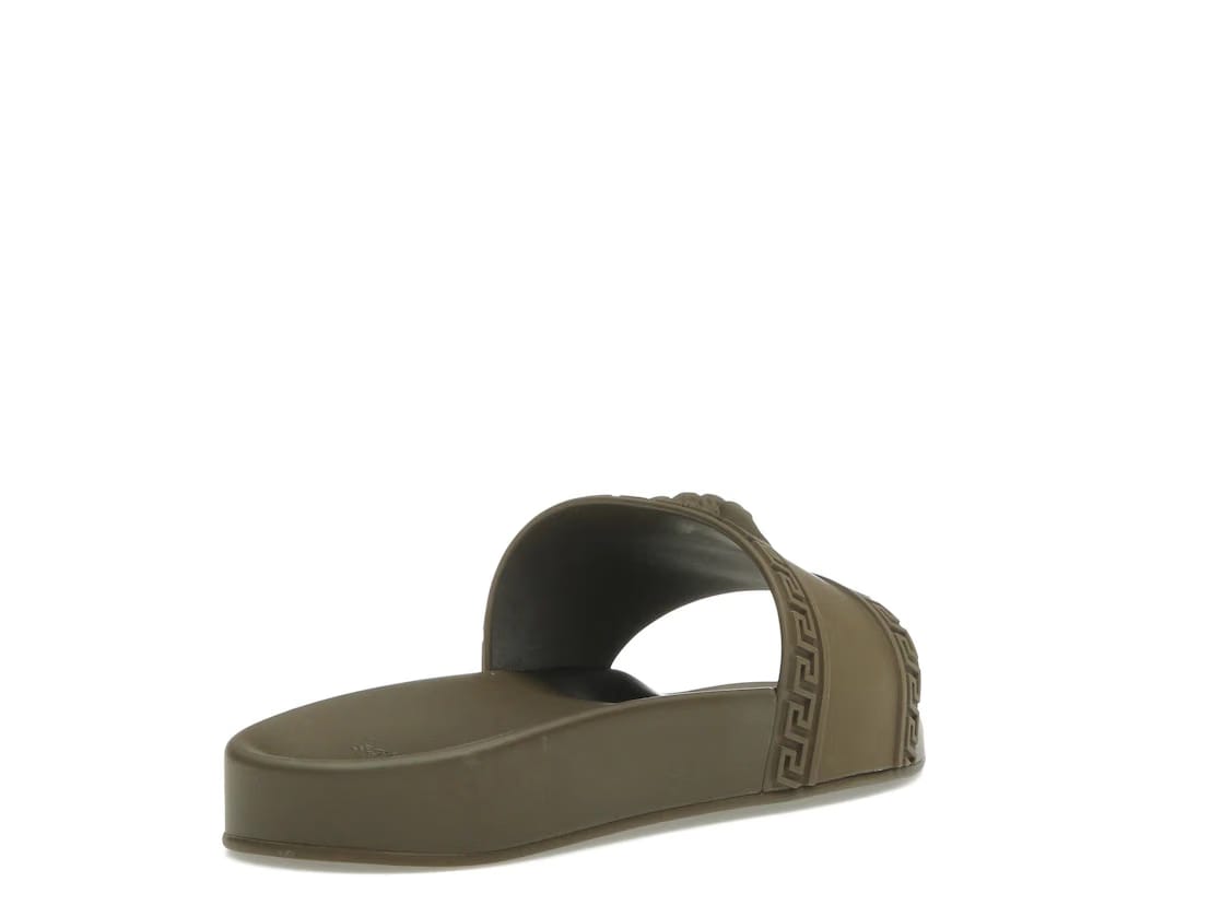 Versace Palazzo Pool Slides Brown